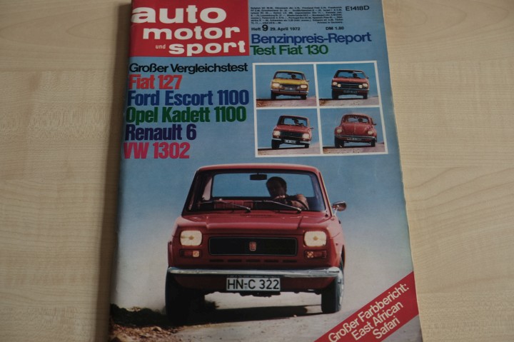 Deckblatt Auto Motor und Sport (09/1972)